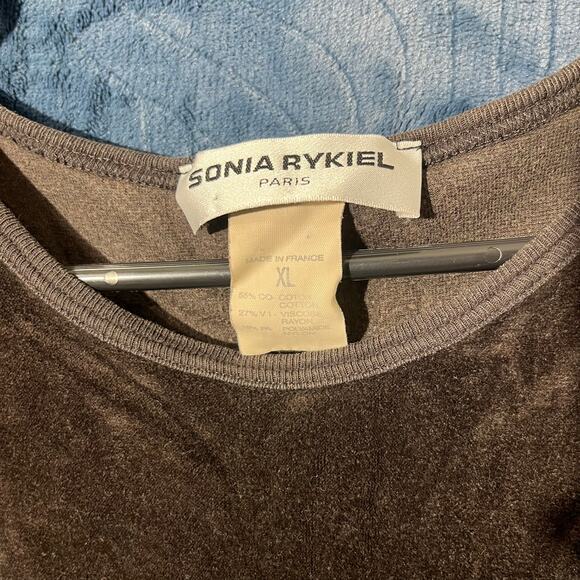 Sonia Rykiel Made In France Soft Long Sleeve Brown Shirt Womans Size XL - Picture 2 of 7